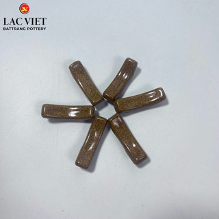 Gác Đũa men nâu gốm mộc mạc Bát Tràng