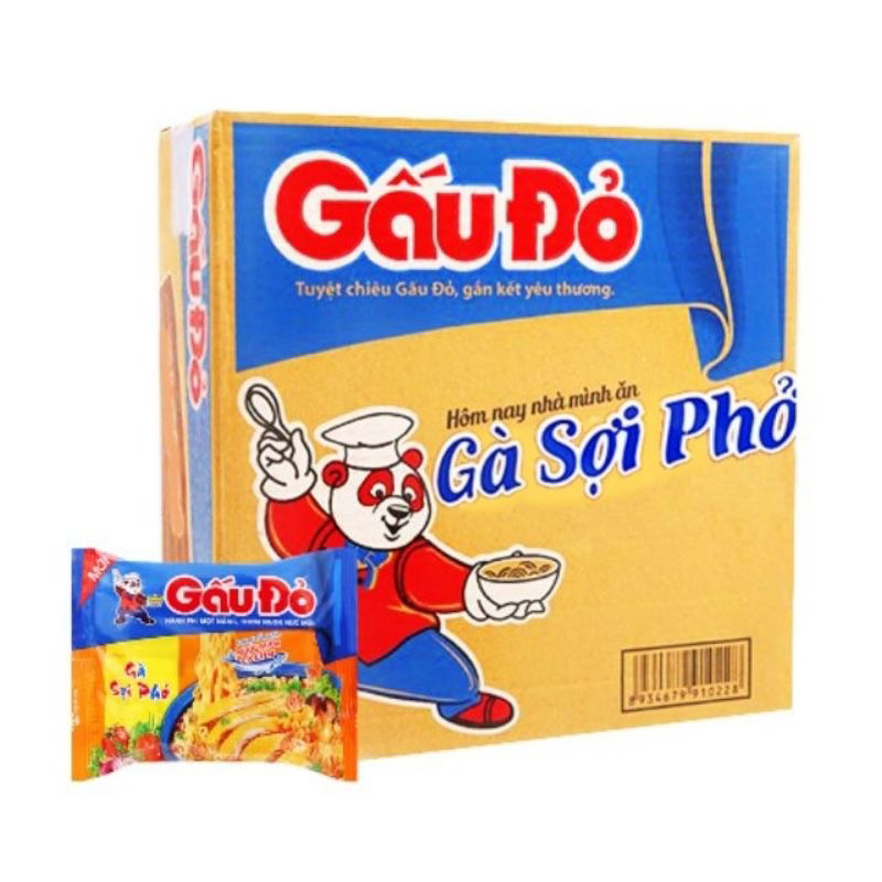 THÙNG Mì Gấu Đỏ - Sợi Phở Gấu Đỏ