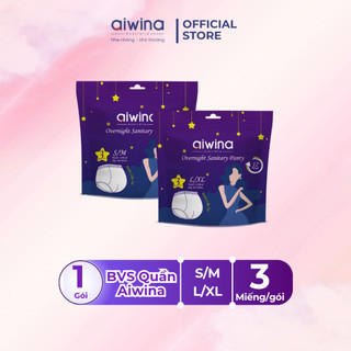  Băng vệ sinh quần Aiwina ngày và đêm S/M/L/XL gói 3 miếng