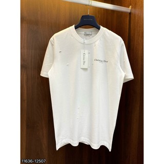 ÁO thun nam DIO cổ tròn họa tiết rách tay ngắn phong cách trẻ trung chuẩn from