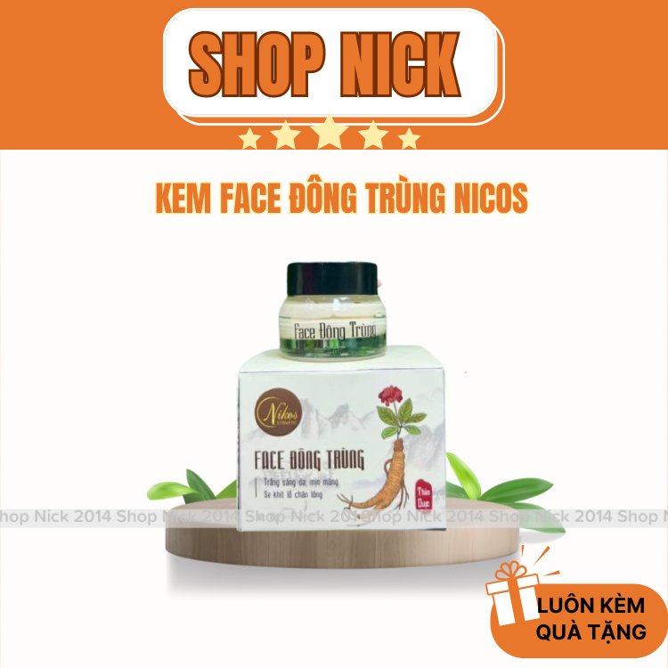 Kem Face Đông Trùng Nicos Giúp Dưỡng Trắng, Phục Hồi Da, Mờ Nám Tàn Nhang