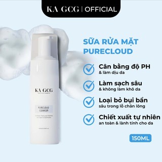 Sữa rửa mặt cân bằng da PURECLOUD, làm sạch sâu và dịu nhẹ dành cho mọi loại da 150ML KA GCG