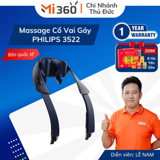 Máy Massage Cổ Vai Gáy PHILIPS 3522 Bản Quốc Tế Bảo Hành Chính Hãng 24 Tháng