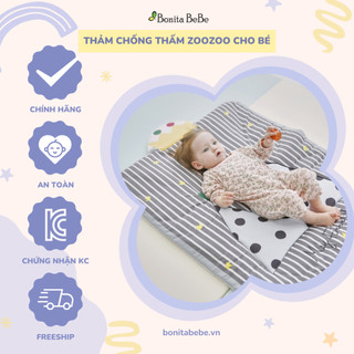 [Chính hãng Bonitabebe] Thảm chống thấm cho bé thấm hút và thoáng mát nhập khẩu Hàn Quốc