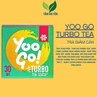 Trà thảo mộc giảm cân Trà thải độc ruột, Yoo Go Turbo Tea siberian Trà detox giãm mỡ hộp 30 gói SLhealthcare