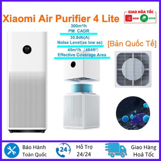 Máy lọc không khí Xiaomi Mi Air Purifier Gen 4 / 4 Lite-Kết Nối App-Bảo Hành 36 Tháng