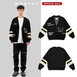 Áo Khoác Cardigan Dệt Len Cao Cấp - MENTAL® STRIPES KNIT CARDIGAN
