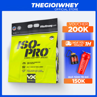 VitaXtrong Iso Pro 8lbs (3,6kg) | Whey Protein Hydrolyzed Sữa Tăng Cơ Cho Người Tập Gym Bổ Sung Đạm