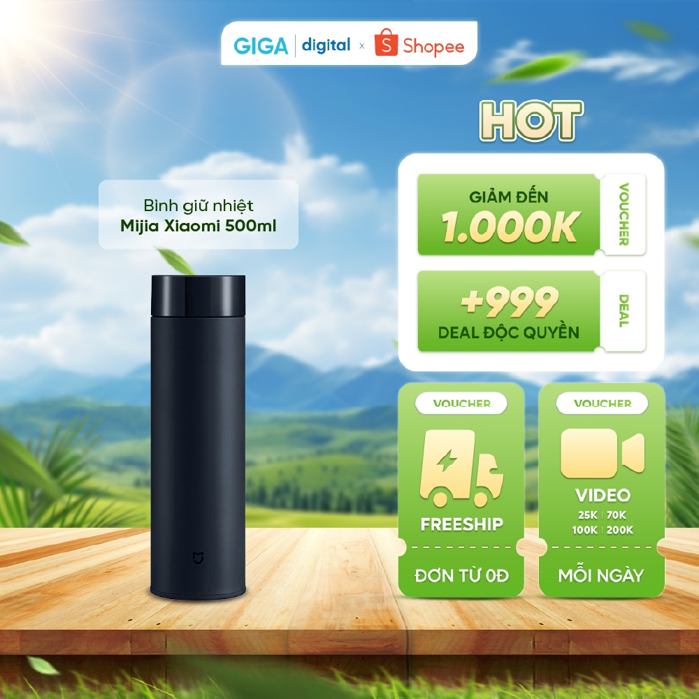 Bình giữ nhiệt Mijia Xiaomi 500ml - Bình giữ nhiệt Mijia Gen 2 480ml