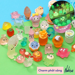 Combo 20 charm phát sáng, charm phát sáng dạ quang, charm phát quang không trùng nhau, quà tặng cho bé