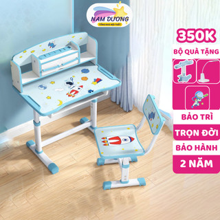 Bộ bàn học cho bé tiểu học Nam Dương SA05, Bộ bàn học cho bé giá rẻ, nâng hạ chiều cao siêu bền bỉ.