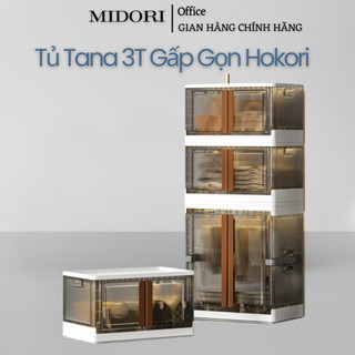 Tủ Đựng Đồ Gấp Gọn 3 Tầng Tana Hokori, Tủ Quần Áo, Nhựa Việt Nhật Premium