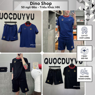 Bộ Cộc Nam Pa Ris Quatar Thêu Logo Dáng Thể Thao Siêu Đẹp - Bộ Hè Nam Quatar Trơn Hàng Cao Cấp