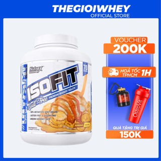 Nutrex IsoFit 5lbs(2.3kg) Whey Protein Sữa Tăng Cơ Cho Người Tập Gym Bổ Sung Đạm Phát Triển Cơ Bắp
