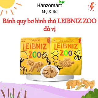 Bánh ăn dặm cho bé quy bơ sữa Leibniz Zoo Đức hanzomart