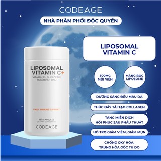 Viên Uống Dưỡng Sáng Liposomal Vitamin C 180 Viên - Giúp Tăng Cường Hệ Miễn Dịch Và Chống Oxy Hóa