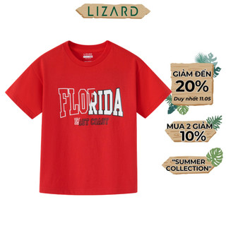 Áo Thun T-shirt Bé Trai Lizard in hình 100% Cotton - 4SS24TS203