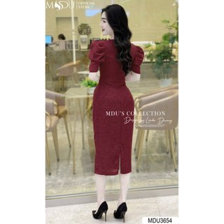  MDU3654 Váy thiết kế sang chảnh, thanh lịch, chất liệu dạ Tweed cao cấp, dày dặn, hàng 2 lớp, không nhăn.