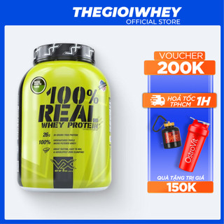 VitaXtrong REAL WHEY Protein 5lbs (2kg3), Whey Protein Sữa Tăng Cơ Cho Người Tập Gym Bổ Sung Đạm