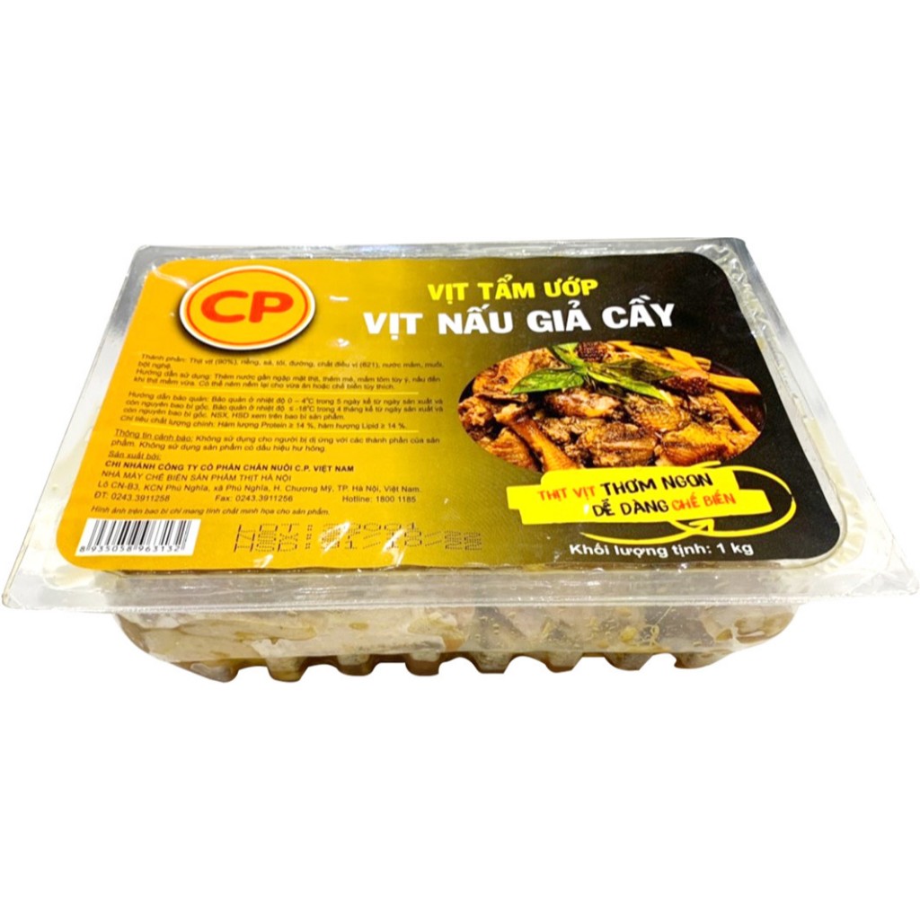 Vịt nấu giả cầy CP 500g - vịt tẩm ướp sẵn tiện lợi/ thịt vịt CP tươi sạch [HN giao hỏa tốc] - Ảnh 8