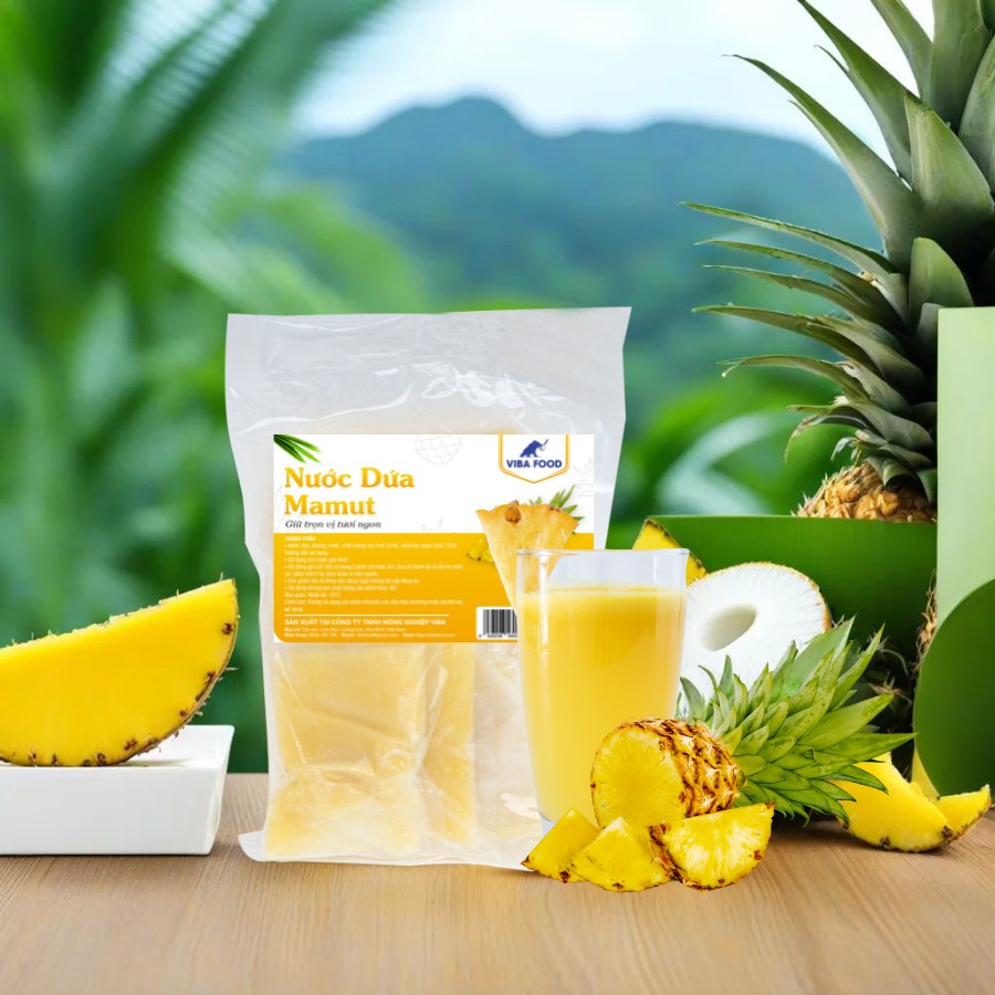 Nước dứa nguyên chất Mamut cấp đông 1,5Lít, nước dứa đông lạnh Viba cao cấp [HN giao hỏa tốc] - Ảnh 2