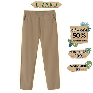 Quần dài nam basic Lizard ống suông lưng thun 1FW23P055