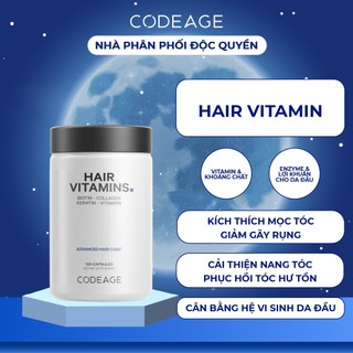 Viên Chống Rụng Tóc Codeage - Hair Vitamins 120 Viên - Giúp Tóc Mọc Nhanh Và Làm Cân Bằng Hệ Vi Sinh Da Đầu