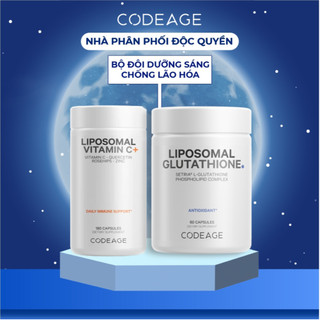 Bộ đôi CODEAGE dưỡng sáng, chống oxy hoá LIPOSOMAL GLUTATHIONE + LIPOSOMAL VITAMIN C