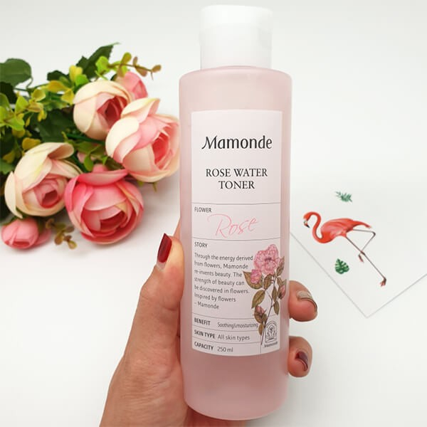 nước hoa hồng mamonde rose water toner 250ml