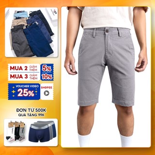 Quần short kaki nam co giãn nhẹ, dáng thời trang cao cấp SPMPSK03 - PigoFashion