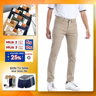 Quần kaki nam jean co giãn dáng regular FIT cao cấp PIGOFASHION - SPMQKKJ02