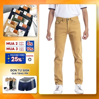 Quần dài nam chất kaki giả jean kiểu dáng co giãn nhẹ PigoFashion SPMQKKJ01