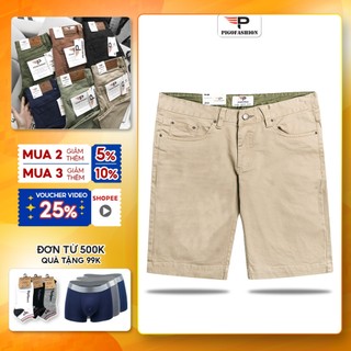 Quần short kaki nam kiểu dáng jean co giãn SPMSKJ01 PigoFashion