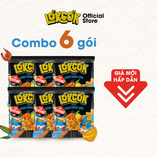 Combo 6 gói mì trộn xốt topping thật bánh tráng trộn - 6 gói x 102g