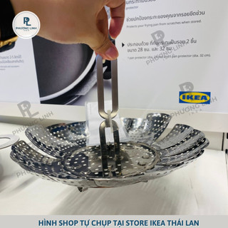 Xửng hấp inox an toàn, tiện lợi, dễ gấp gọn, phù hợp với nhiều kích thước nồi KLOCKREN - Chính hãng IKEA
