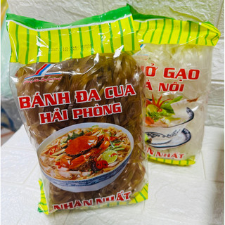 Goi Bánh Đa Cua Nhân Nhất - Mỳ Gạo Đặc Sản Hải Phòng. Bún gạo khô chuẩn vị Túi 400g