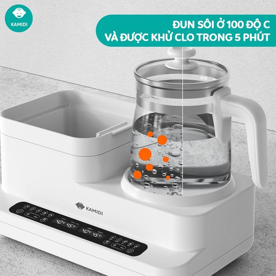 Máy Hâm Sữa Đun Nước Tiệt Trùng Sấy Khô Đa Năng Kamidi Speed 2