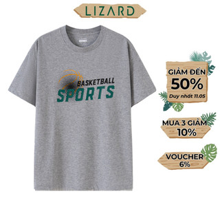 Áo T-Shirt Nam Bé Trai Lizard in họa tiết chữ Basketball Sports - 4SS23TS006