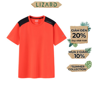 Áo Thun Nam Lizard Kiểu Dáng Thể Thao Thấm Hút Màu Cam - 1SS24TS002