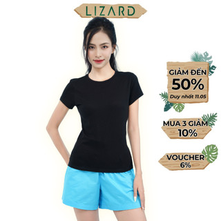 Áo thun trơn nữ Lizard tay ngắn cổ tròn cotton modal thấm hút mồ hôi - 2SP23T046