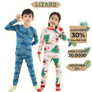 Set đồ mặc nhà Lizard trẻ em chất vải nỉ 5SS23-009