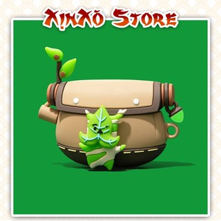 Vỏ ốp Airpod 2 3 Pro TÚI THẦN RỪNG kèm móc khóa cao cấp, Case Airpod Silicon - XỊN XÒ Store
