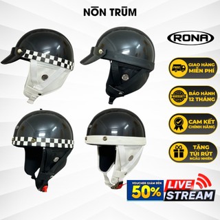 Mũ bảo hiểm xe máy nửa đầu Rona Bosozoku kèm ốp tai che nắng cho nam và nữ phong cách Nhật hiện đại