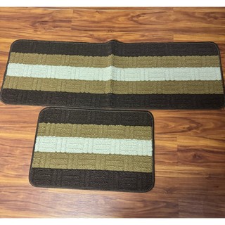 Bộ thảm bếp phúc hưng phát gồm 2 tấm kích thước 40cmx60cm và 40cmx120cm.
