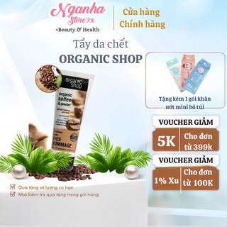 Tẩy da chết mặt Organic cafe, tẩy tế bào chết cà phê nhập khẩu Nga 75ml