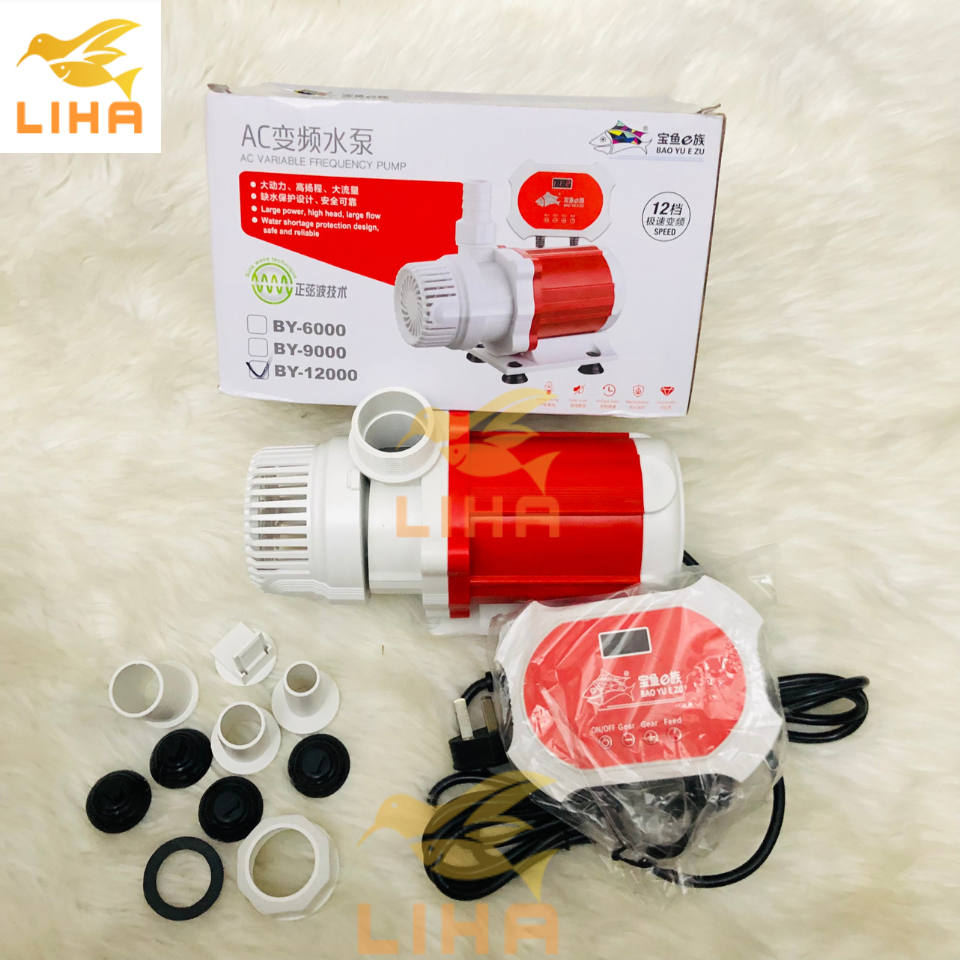 Máy Bơm BAOYU Điều Khiển 12 Chế Độ Lưu Lượng Nước - Bơm Siêu Tiết Kiệm Điện Cho Bể Cá
