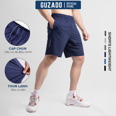 Quần Short Nam GUZADO Mẫu Thể Thao Siêu Co Giãn Vận Động Thoải Mái GSR02-GASR25S002
