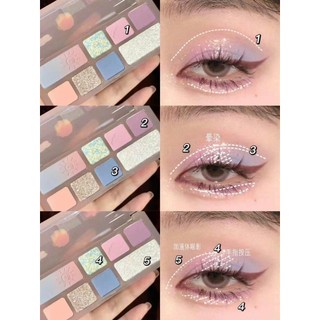 SHE DELLA - Bảng phấn mắt 8 ô She Della
