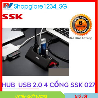 Hub chia USB 1 ra 4 cổng 2.0 SSK SHU830, Chính Hãng 100%
