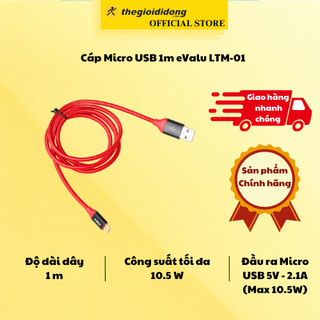 Cáp Micro USB 1m eValu LTM-01